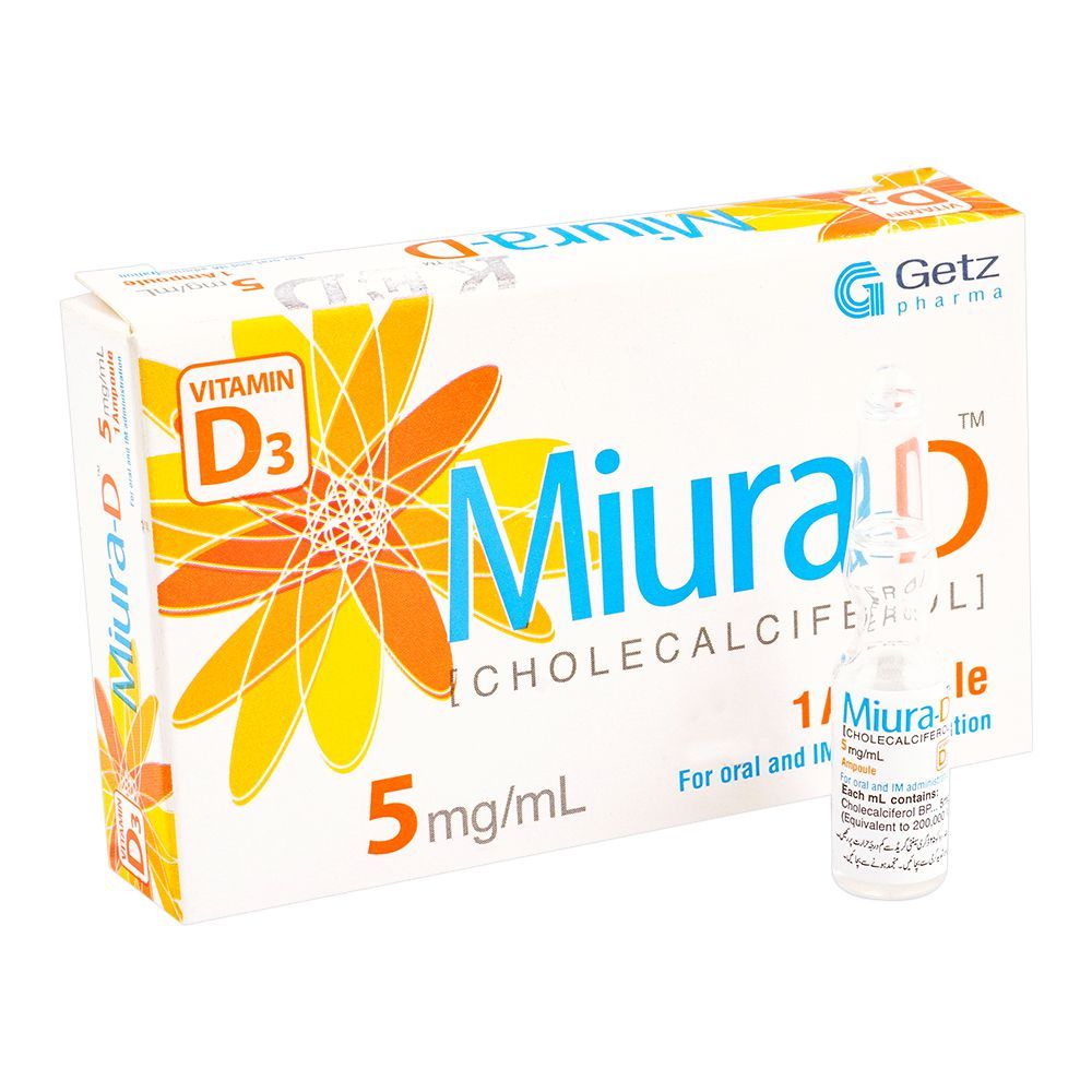 Getz Pharma Miura-D Injection, For Oral & IM Administration, 5mg/ML, 5-Pack - Main Image