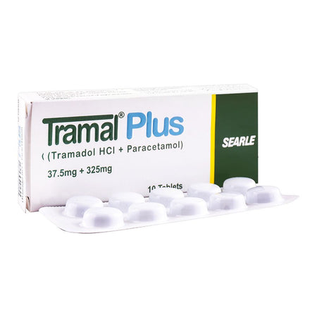 Searle Tramal Plus Tablet, 37.5mg + 325mg, 10-Pack - Main Image