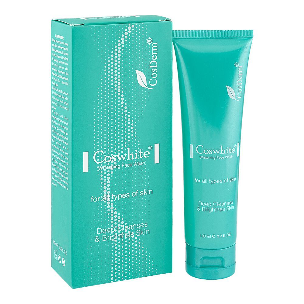 CosDerm Coswhite Whitening Face Wash, For All Skin Types, 120ml - Main Image