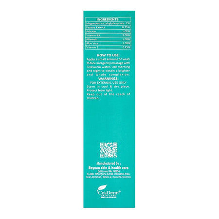 CosDerm Coswhite Whitening Face Wash, For All Skin Types, 120ml - Image 2