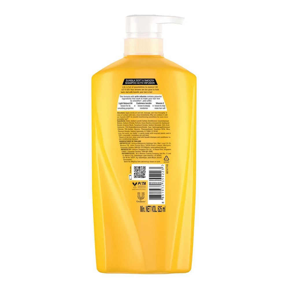 Sunsilk Soft & Smooth Shampoo, For Fine Hair, 650ml - Image 2