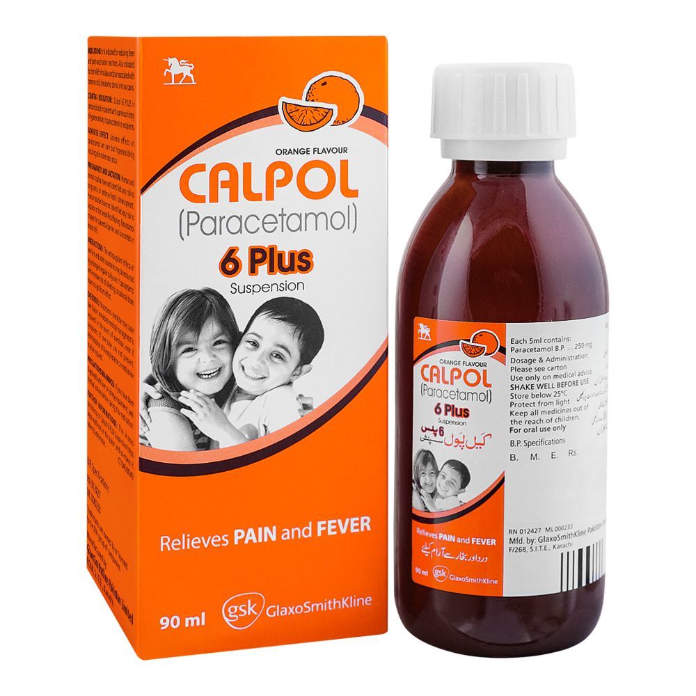 GSK Calpol 6 Plus Syrup, 90ml - Main Image