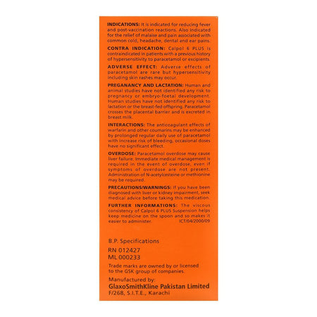 GSK Calpol 6 Plus Syrup, 90ml - Image 3