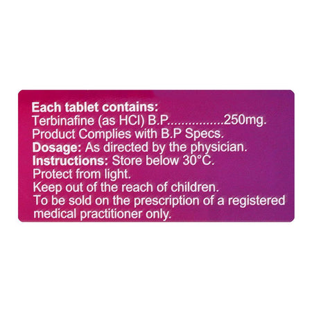 Saffron Pharmaceuticals Terbisil Tablet, 250gm, 10-Pack - Image 4