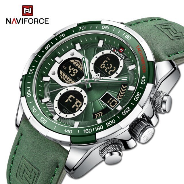 Overfly 9197 Naviforce Analog-Digital Dual Time Chronograph Watch main image