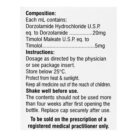Genix Pharma Dorlol Eye Drop, 20mg/5mg, 5ml - Image 3