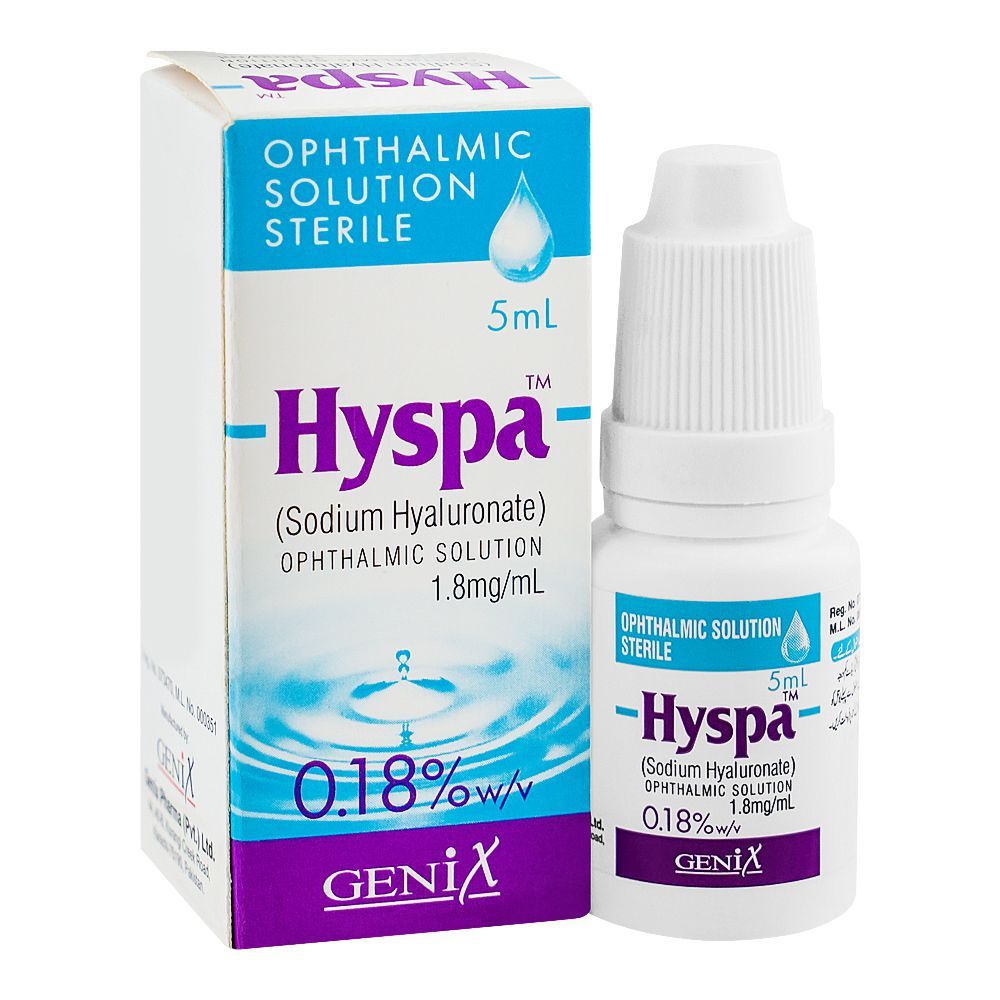 Genix Pharma Hyspa Ophthalmic Solution, 5ml - Main Image