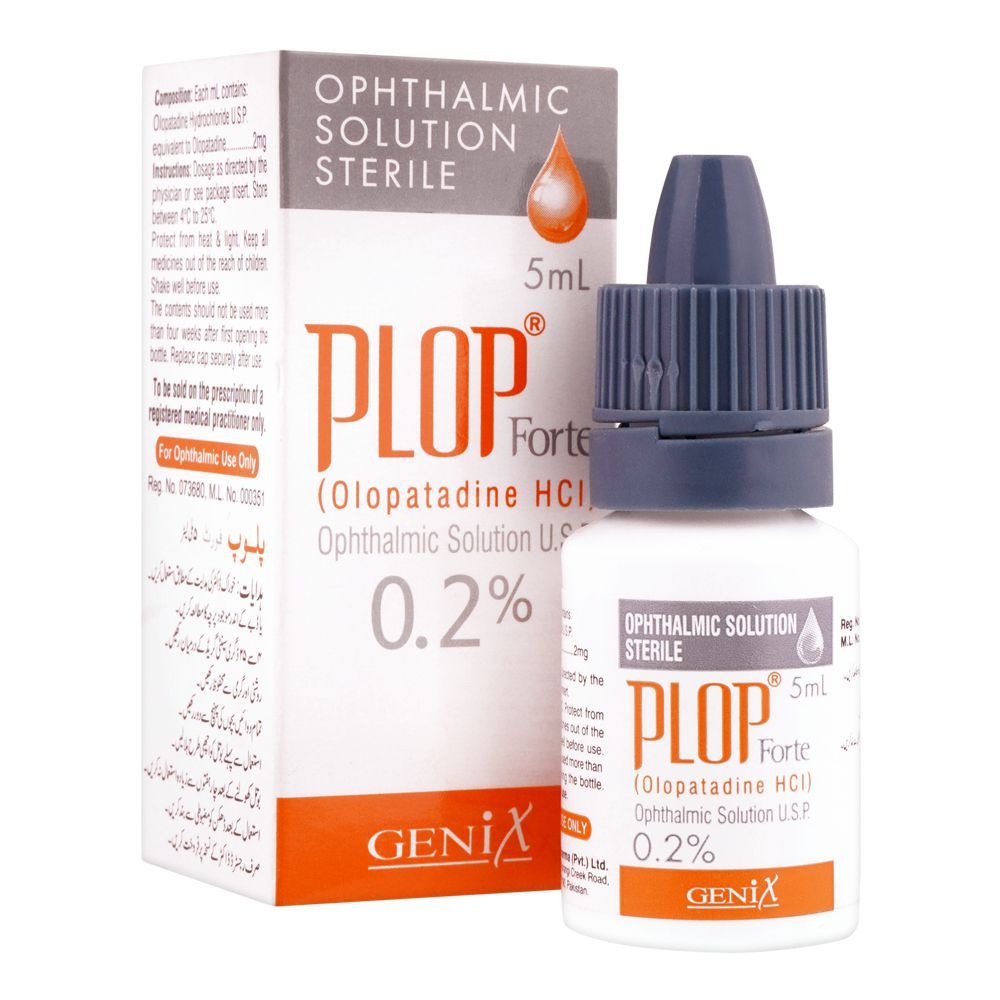 Genix Pharma Plop Forte Ophthalmic Solution, 5ml - Main Image