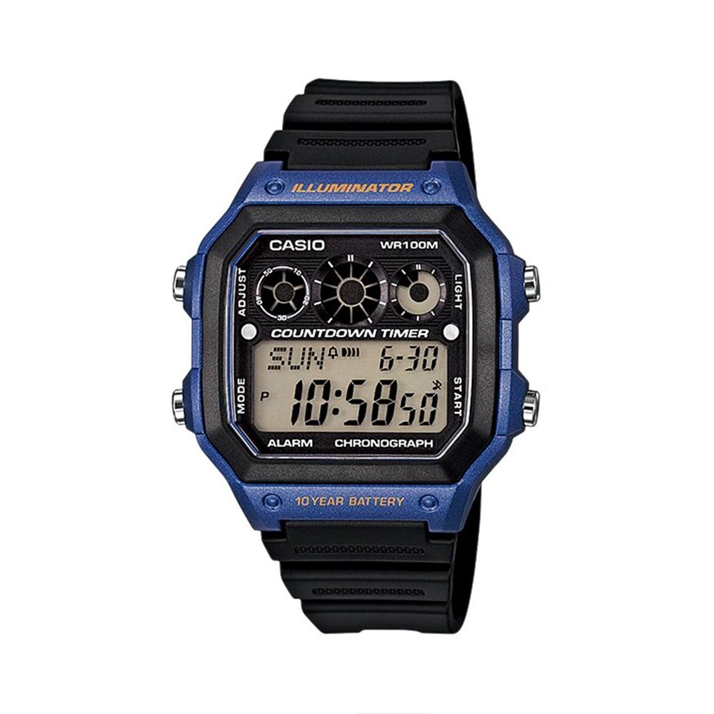 Casio Men's Digital Wrist Watch, AE-1300WH-2AVDF - Main Image
