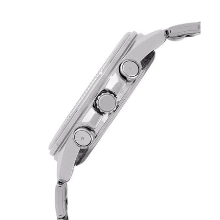 Casio Men's Chronograph Watch With White Dial & Stainless Steel Bracelet, MTP-1375D-7AVDF - Image 3