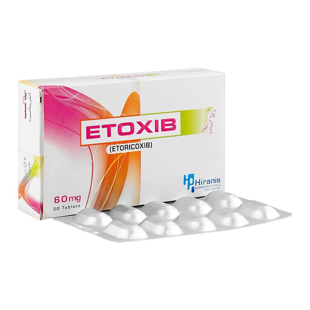 Hiranis Pharmaceuticals Etoxib Tablet, 60mg, 30-Pack - Main Image