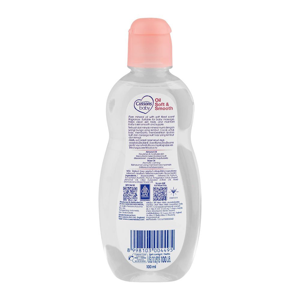 Cussons Baby Soft & Smooth Almond & Rose Oil, 100ml - Image 2