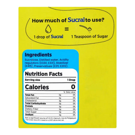 Sucral Zero Calorie Sweetener, 100-Drops, 5ml - Image 3