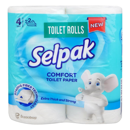 Selpak 2Ply Comfort Toilet Paper Rolls, 4-Pack - Main Image