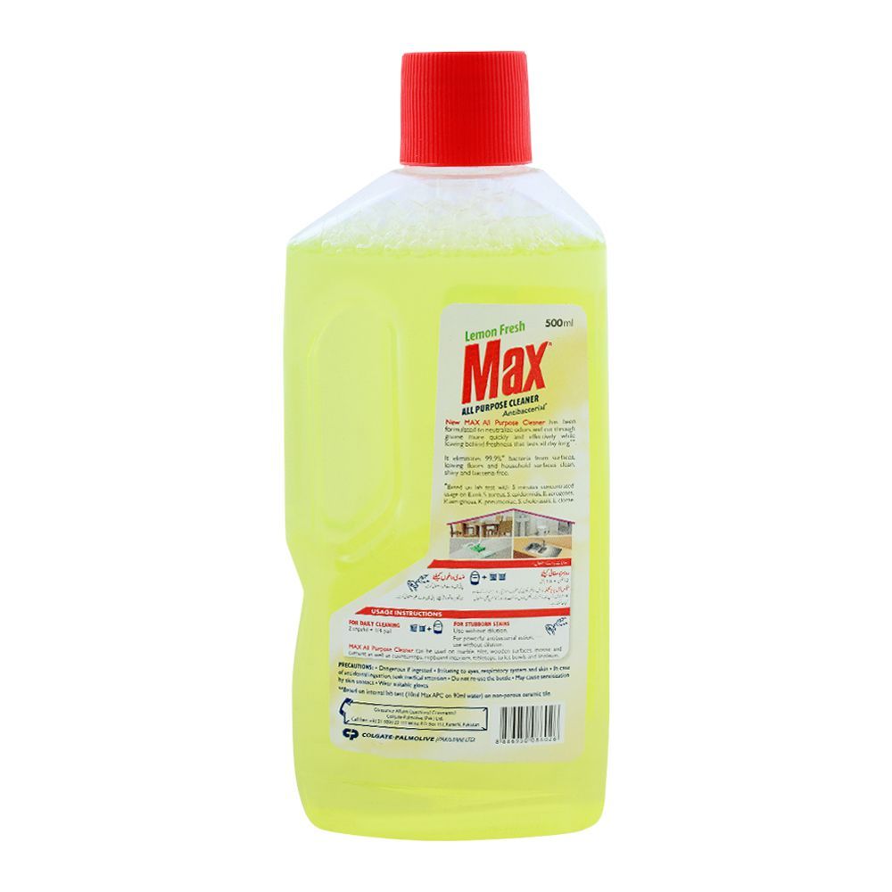 Max All Purpose Cleaner, Lemon, 500ml - Image 3