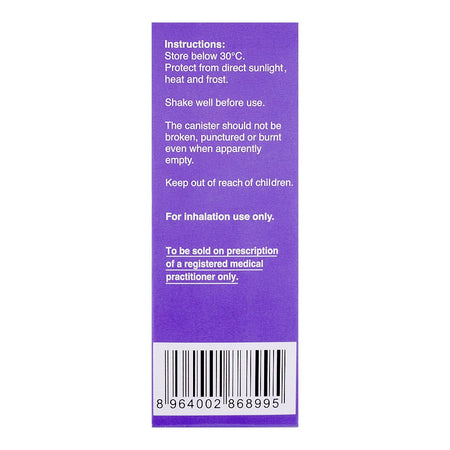Getz Pharma Optra HFA Inhaler, 20mcg, 200 Metered Doses - Image 4