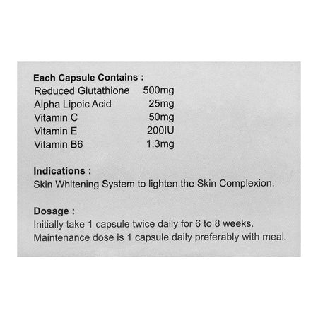 Maxitech Gluta Max Capsules, 500mg, 30-Pack - Image 2