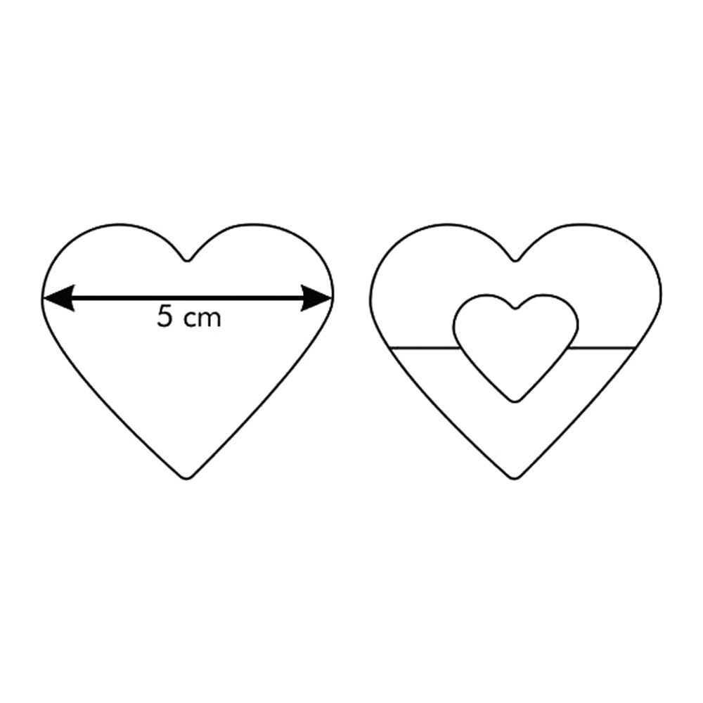Tescoma Delicia Heart Shaped Cookie Cutters 2-Pack - 631190 - Image 4
