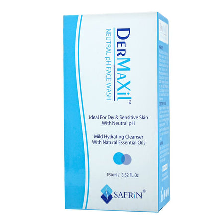 Safrin Skin Care Dermaxil Face Wash, With Neutral pH, For Dry & Sensitive Skin, 150ml - Image 3