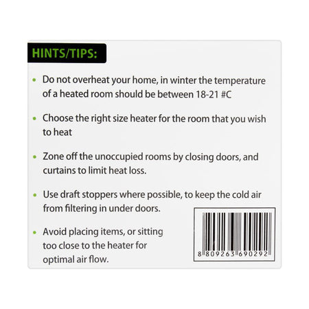 E-Lite 2-In-1 Fan Heater, 2000W, EFH-804 - Image 5
