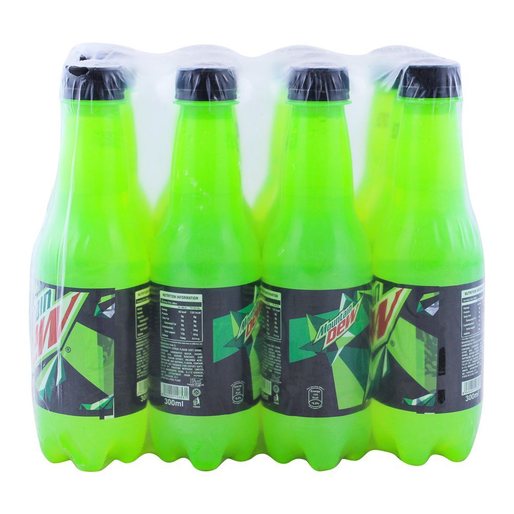 Mountain Dew Pet Bottle 300ml, 12 Pieces - Main Image