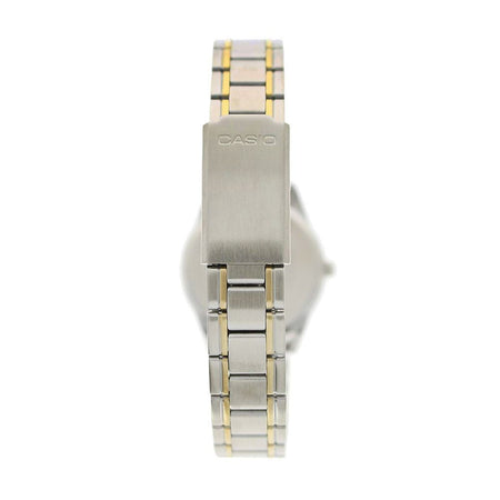 Casio Enticer Women's Two-Tone White Dial Watch, Stainless Steel Strap, LTP-V005SG-7AUDF - Image 2