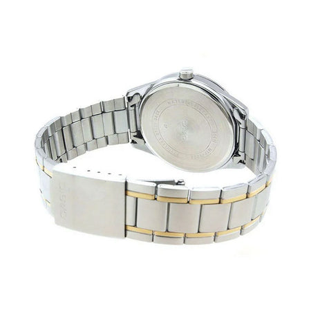 Casio Enticer Women's Two-Tone White Dial Watch, Stainless Steel Strap, LTP-V005SG-7AUDF - Image 3