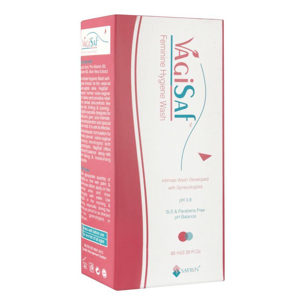 Vagisaf Feminine Hygiene Wash, 65ml - Main Image