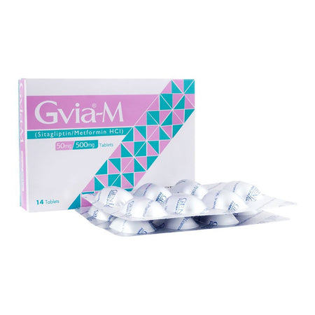 Genix Pharma Gvia-M Tablet, 50mg/500mg, 14-Pack - Main Image