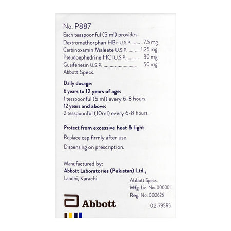 Abbott Rondec C Syrup, 120ml - Image 2