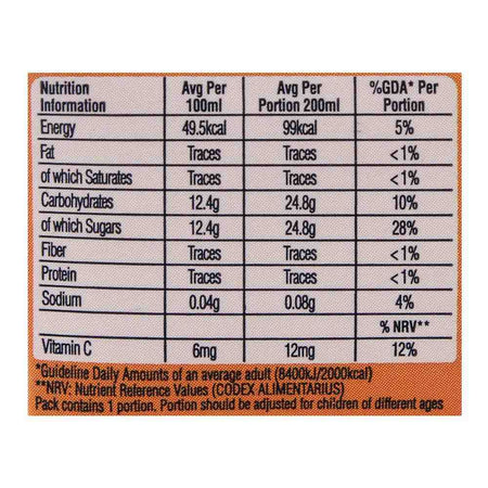 Nestle Fruita Vitals Kinnow Fruit Nectar 200ml - Image 5