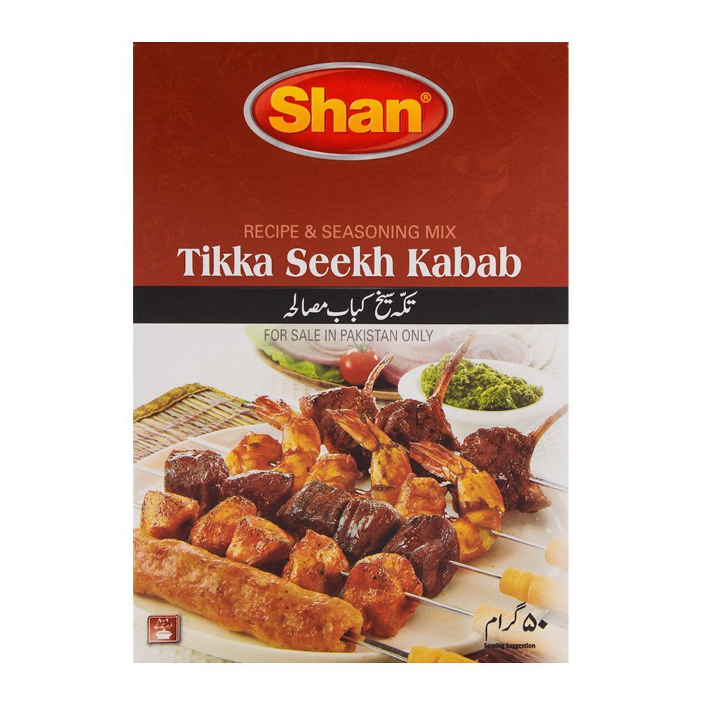 Shan Tikka Seekh Kabab Recipe Masala 50gm - Main Image