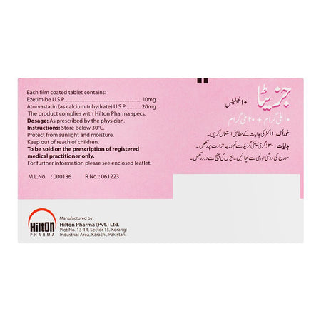 Hilton Pharma Jezeta Tablet, 10mg+20mg, 10-Pack - Image 2