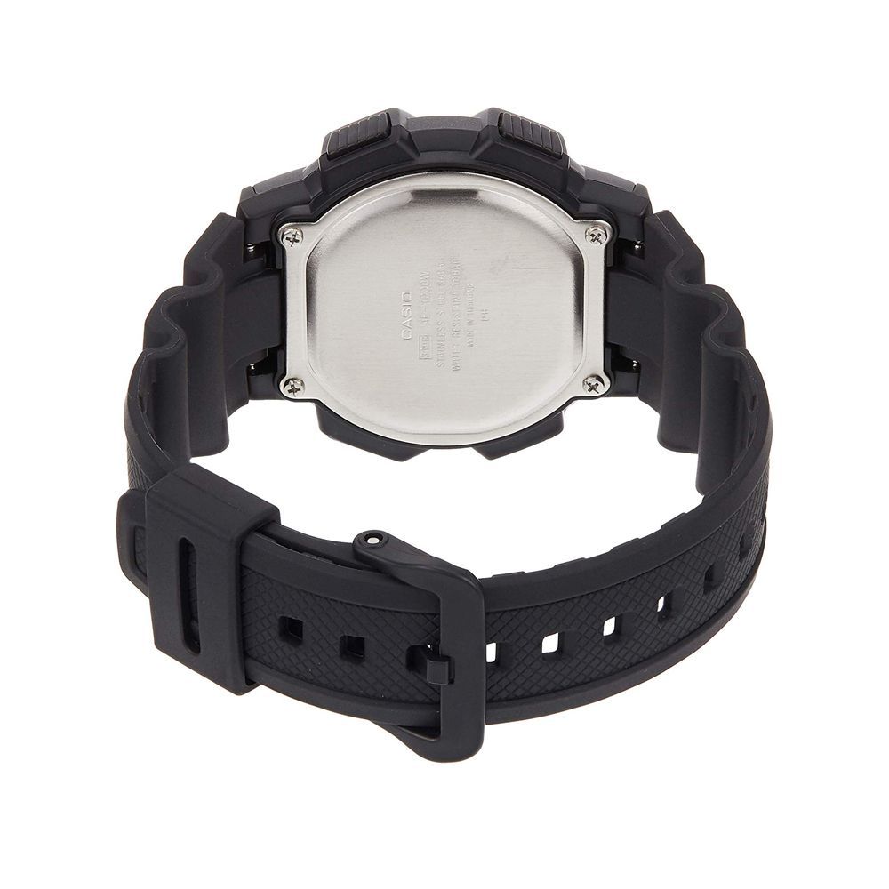 Casio Youth Illuminator Digital World Time Men's Watch, Black Resin Band, AE-1000W-1AVDF - Image 4