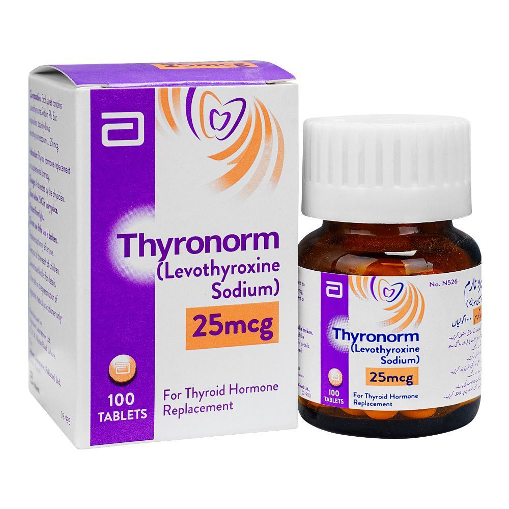 Abbott Thyronorm Tablet, 25mg, 100-Pack - Main Image