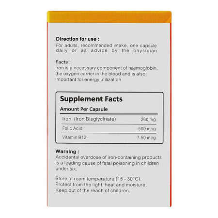Ferrocite 500mg, Bottle (30 Capsules) - Image 2