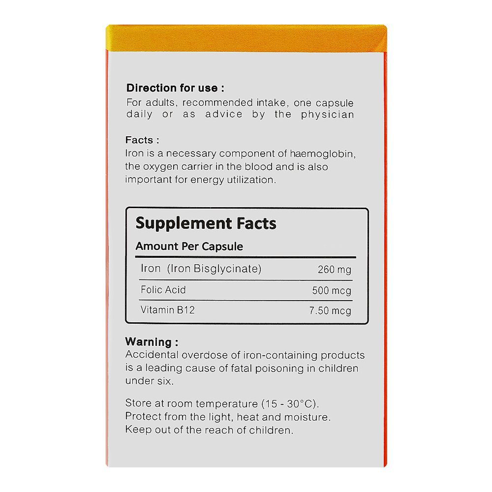 Ferrocite 500mg, Bottle (30 Capsules) - Image 2