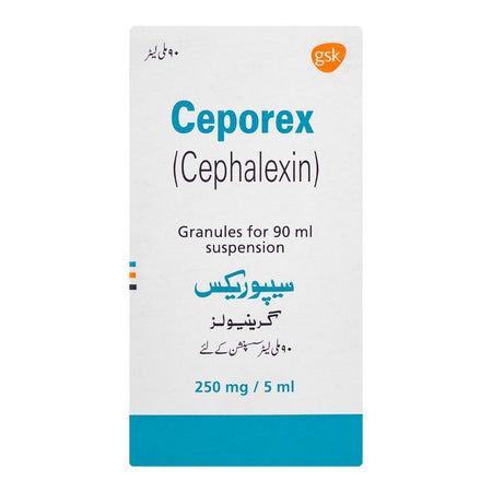 GSK Ceporex Syrup, 250mg/5ml, 90ml - Image 2