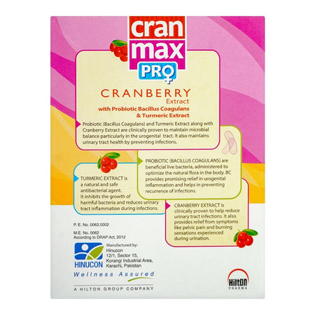 Hilton Pharma Cran-Max Pro Sachet, 10-Pack - Image 2