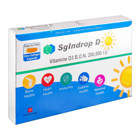 Neutro Pharma SgIndrop D Capsule, 200000 IU, 1-Pack - Main Image