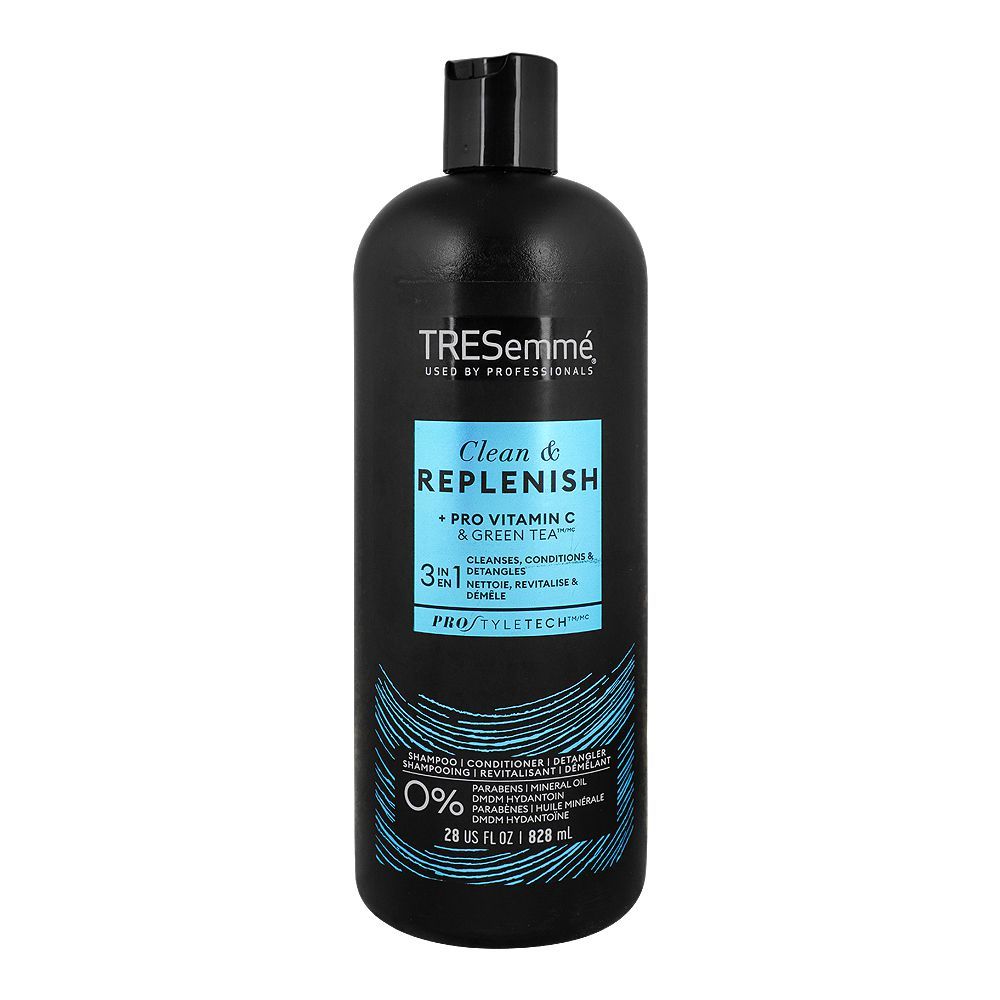 Tresemme Cleanse & Replenish 3in1 Shampoo And Conditioner 828ml - Main Image