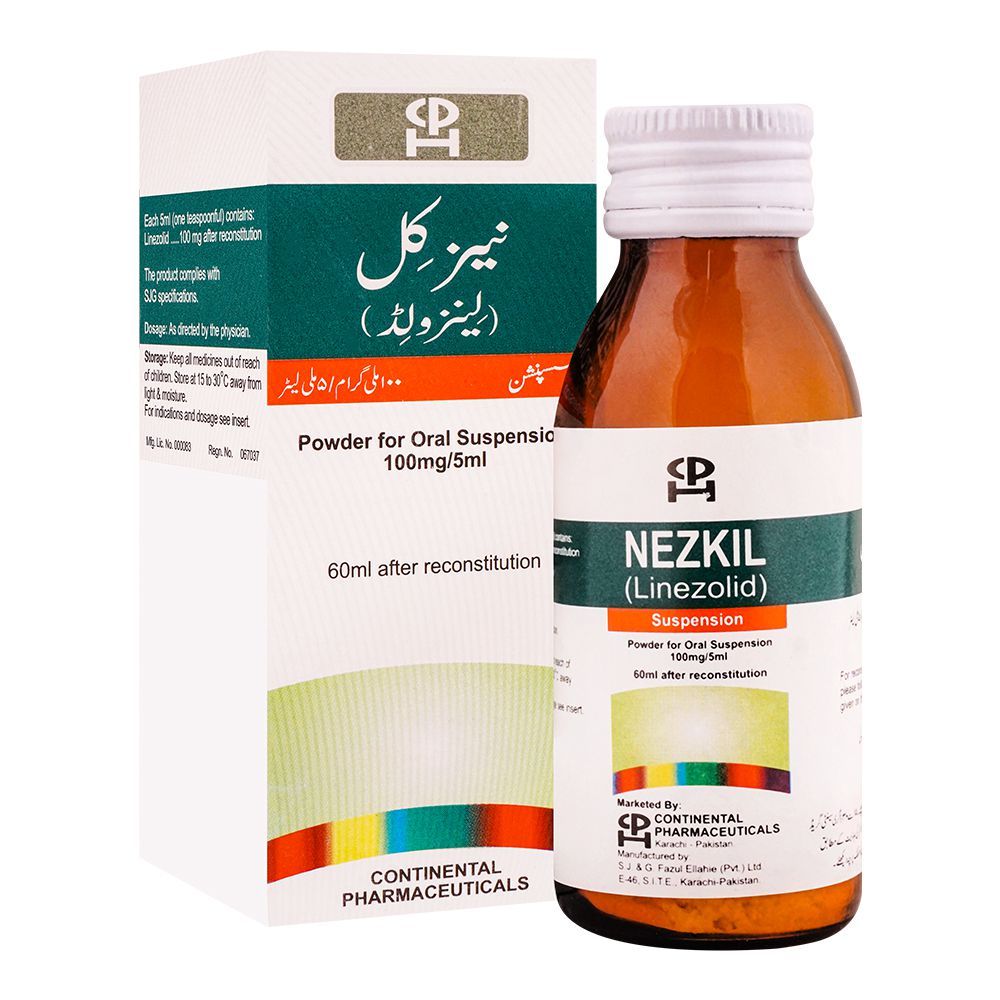 Continental Pharmaceuticals Nezkil Oral Suspension, 100mg/5ml, 60ml - Main Image