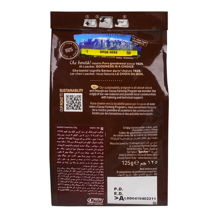Loacker Quadratini Double Choc Wafer, 125g - Image 2