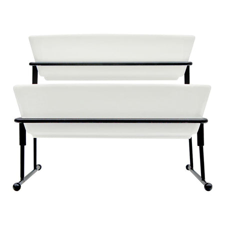 Brilliant 2-Tier Deep Rectangular Serving Holder, With Stand, BR0062 - Image 2