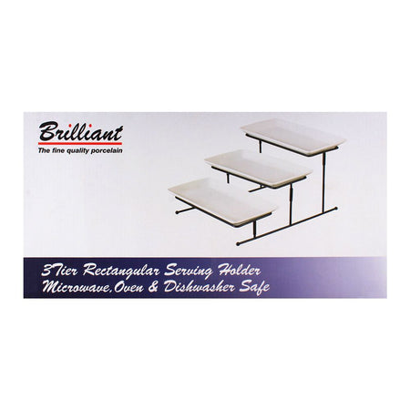 Brilliant 3 Tier Rectangular Serving Holder - BR-0066 - Main Image