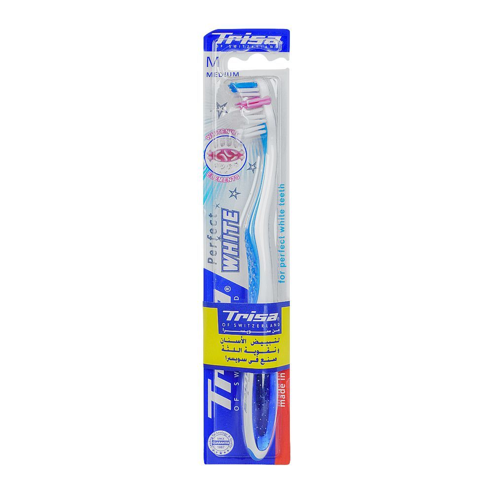 Trisa Perfect White Tooth Brush, Medium - Main Image