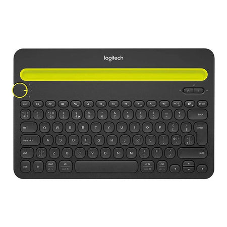 Logitech K480 Bluetooth Multi-Device Keyboard, Black/Green - Main Image