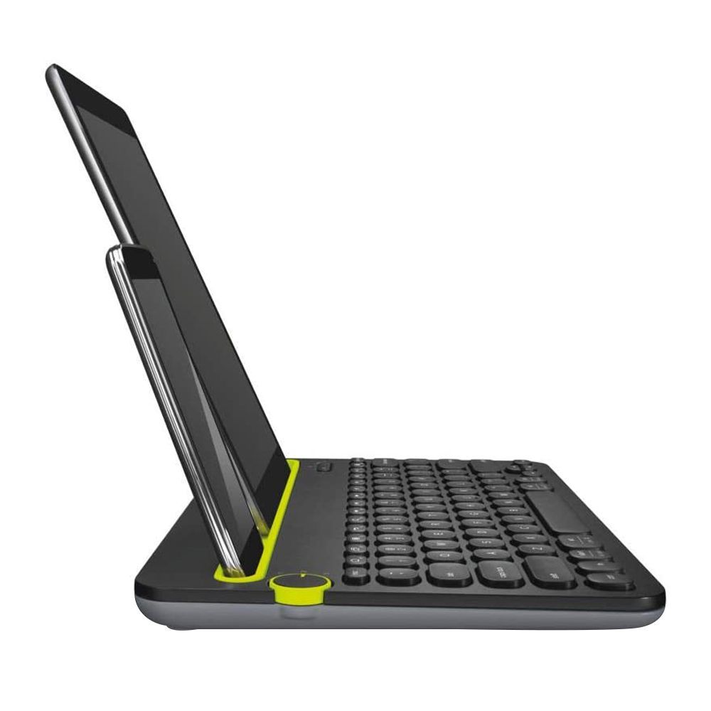 Logitech K480 Bluetooth Multi-Device Keyboard, Black/Green - Image 3