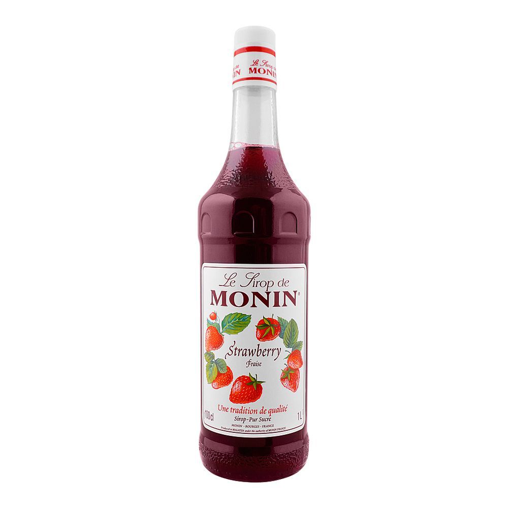 Monin Strawberry Syrup, 1 liter - Main Image