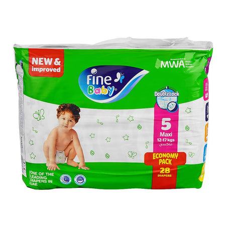 Fine Baby Diapers, No. 5, Maxi 12-17 KG, 28-Pack - Main Image